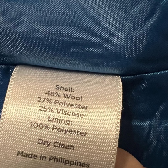 Talbots Women's Periwinkle Blue Wool Blend Straight Skirt Size 12 - Picture 4 of 4